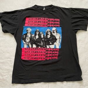 Vintage 1991 Scorpions Crazy World Tour tshirt